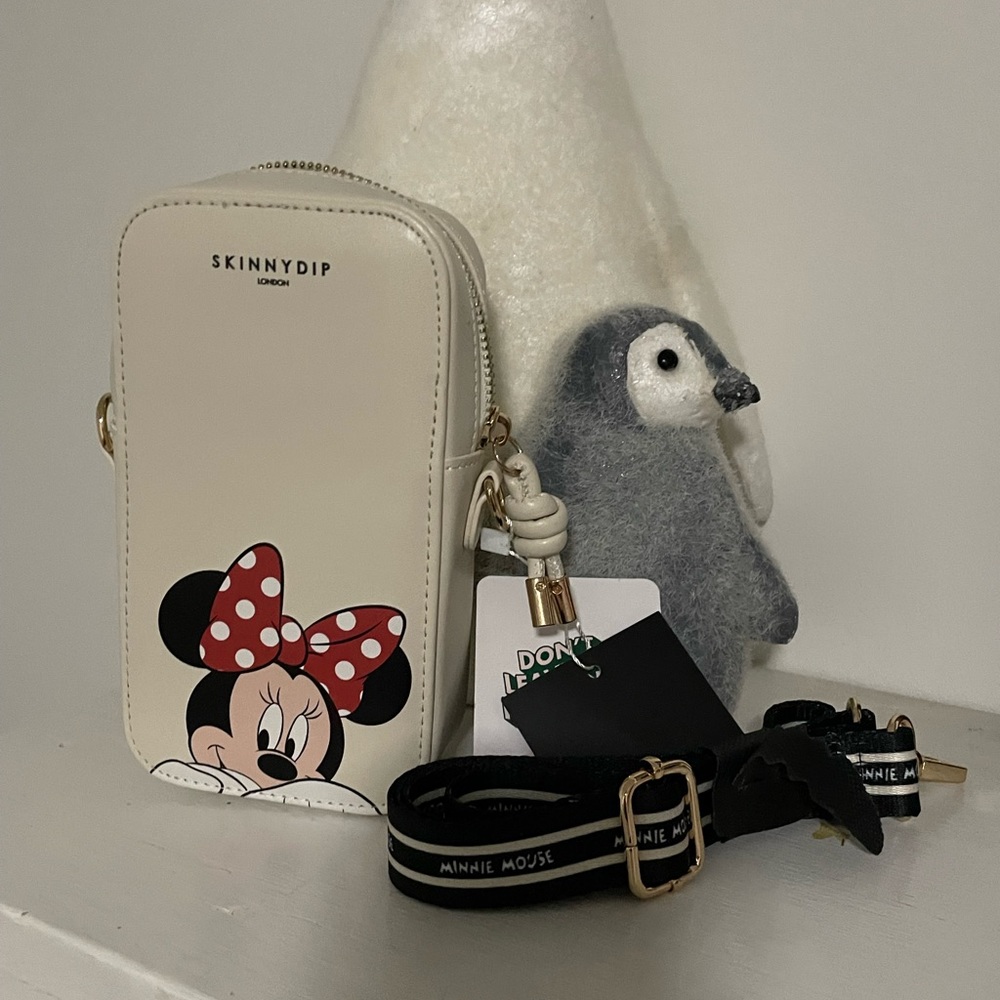 Disney x Skinny Dip Minnie Mouse White Cream Crossbody